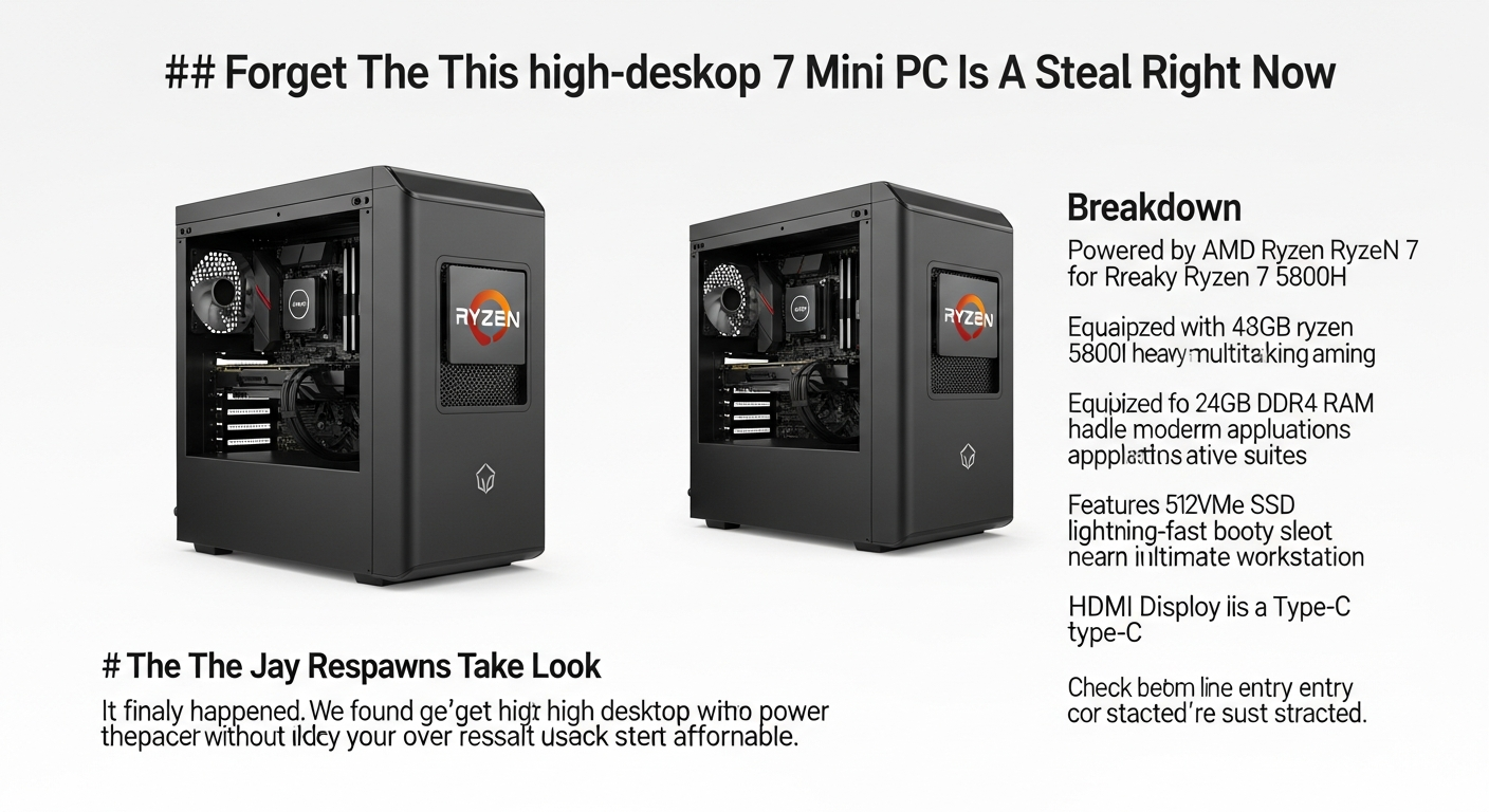 Forget The Desktop This Ryzen 7 Mini PC Is A Steal Right Now