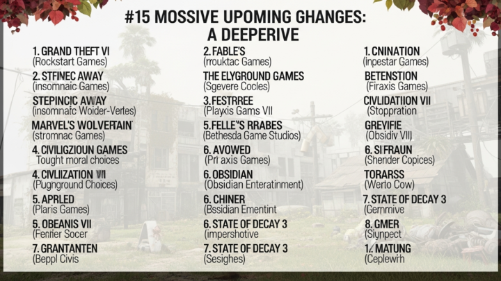 These 15 Massive Upcoming Games Are About To Change Everything