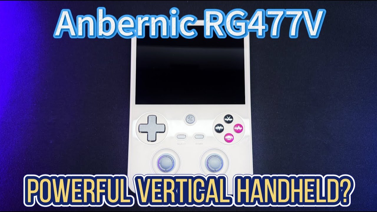 Anbernic RG477V running PS2 game emulation on 4.7-inch screen