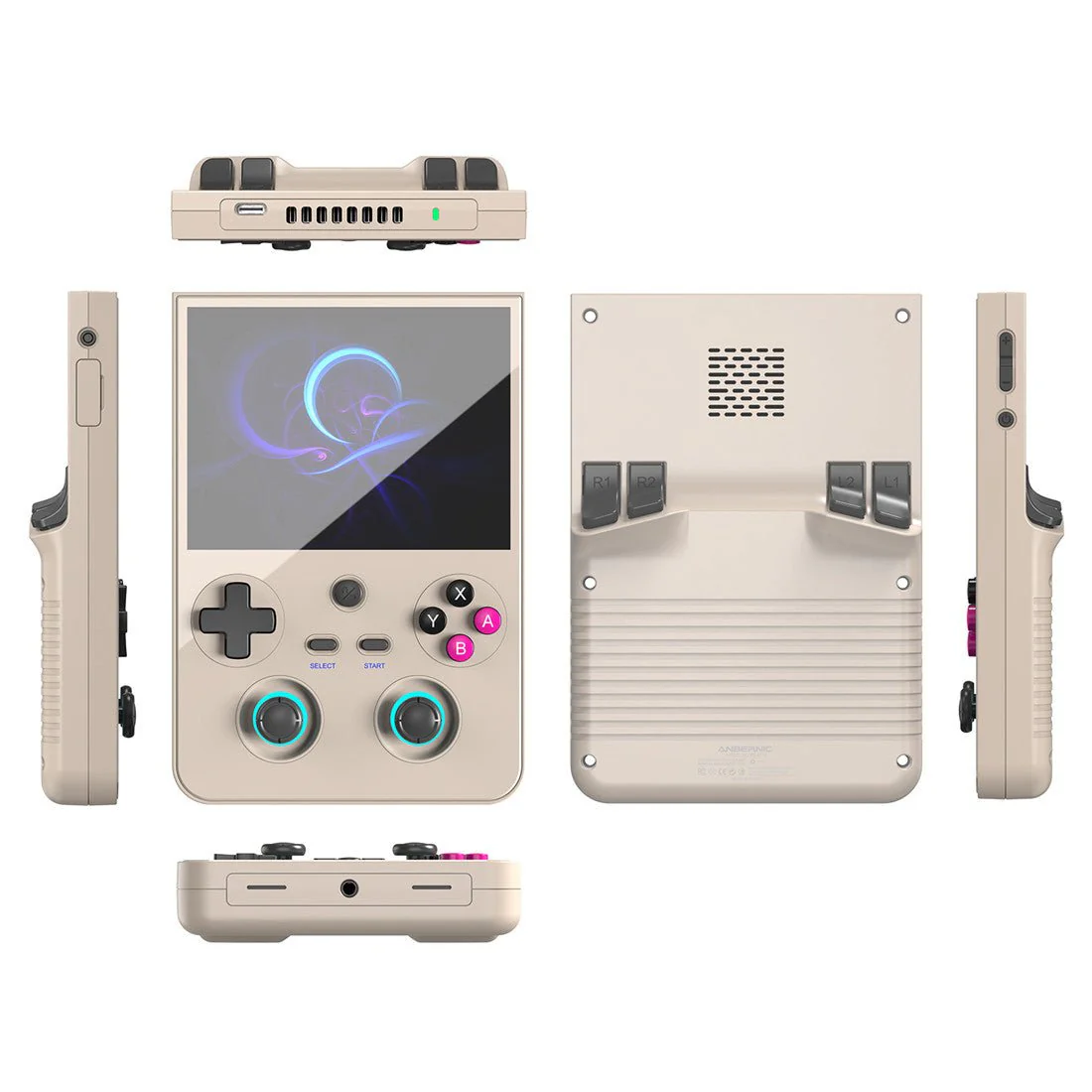 Anbernic RG477V vertical retro handheld with 4.7-inch LTPS display