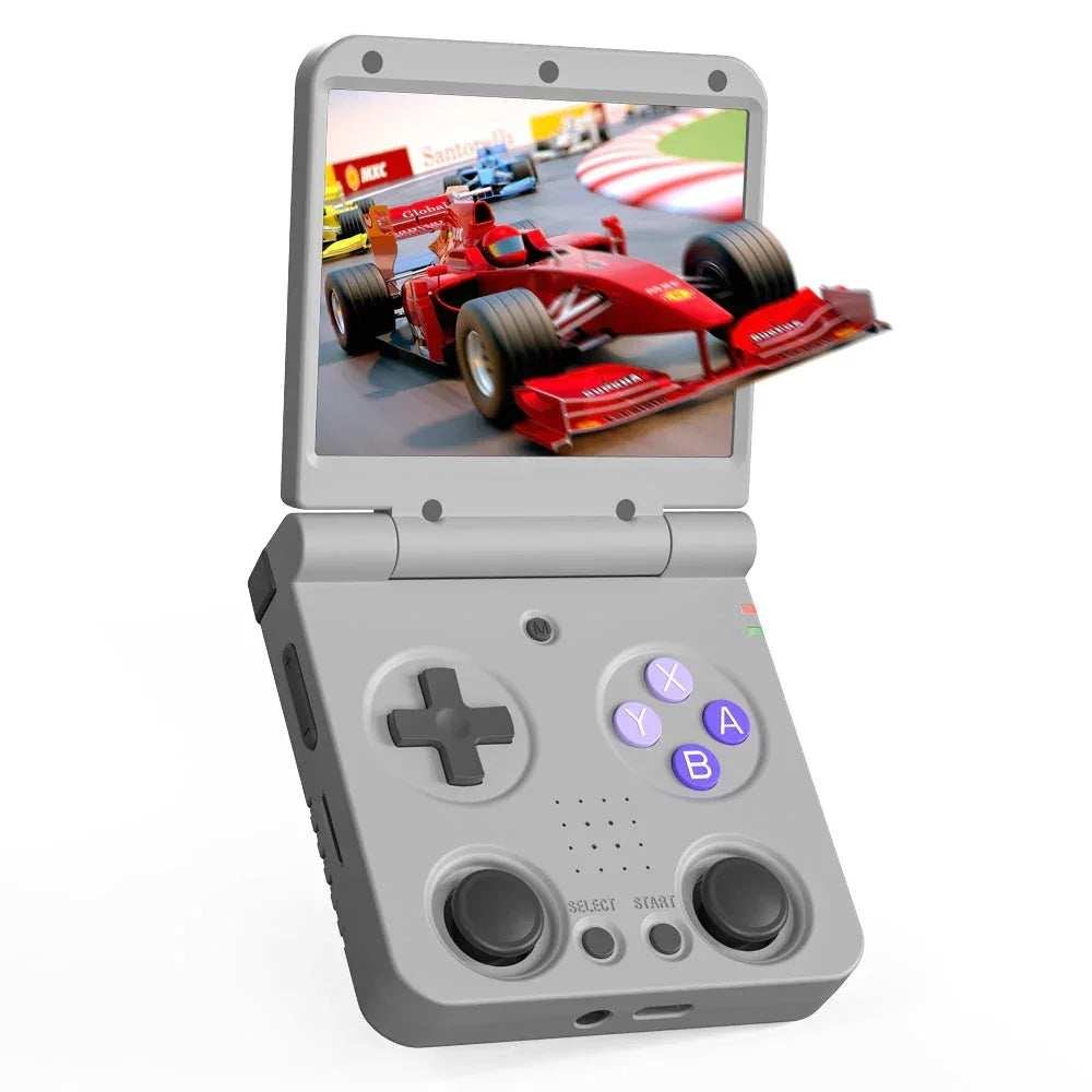 Miyoo Flip V2 vs Anbernic RG40XXV: Is the Clamshell Worth $22 More? 2 Miyoo Flip V2 clamshell retro handheld gaming console front view