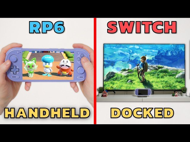 Retroid Pocket 6 running Nintendo Switch game emulation